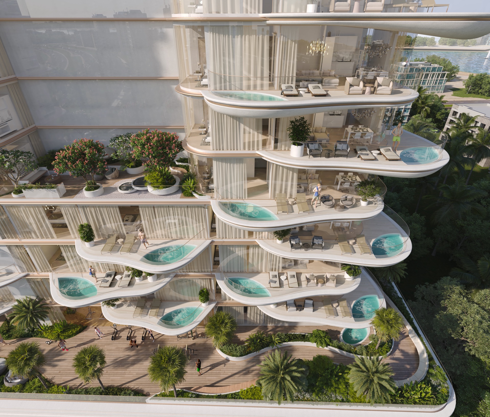 Beach Walk Residences mit privaten Pools